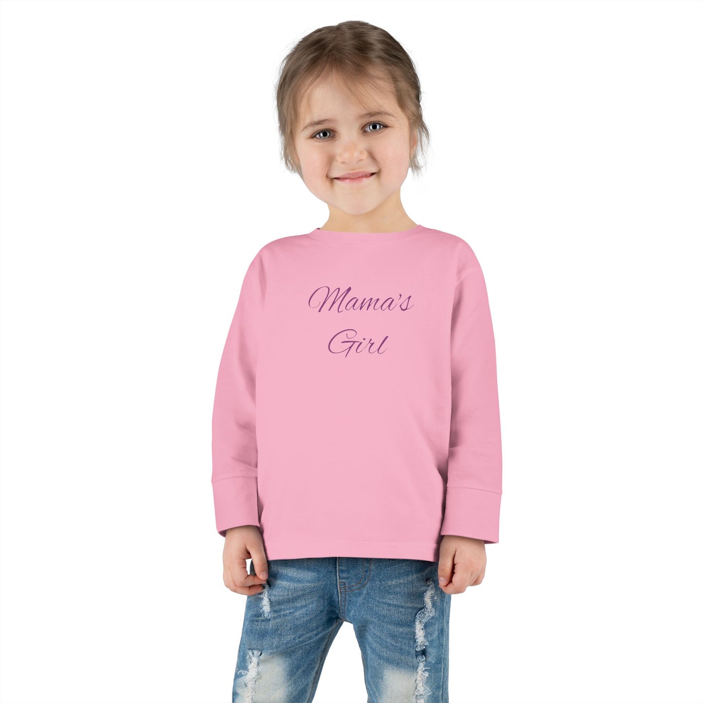 Mama's Girl Toddler Long Sleeve Tee | Cute Kids Shirt, Baby Apparel, Family Matching Outfit, Gift for New Moms, Everyday Wear