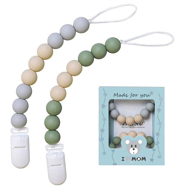 Silicone Pacifier Clip & Teether Toy