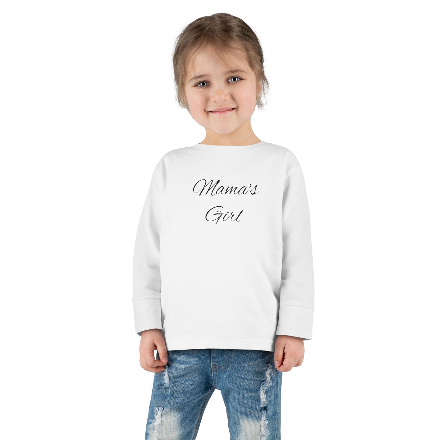 Mama's Girl Toddler Long Sleeve Tee | Cute Kids Shirt, Baby Apparel, Family Matching Outfit, Gift for New Moms, Everyday Wear