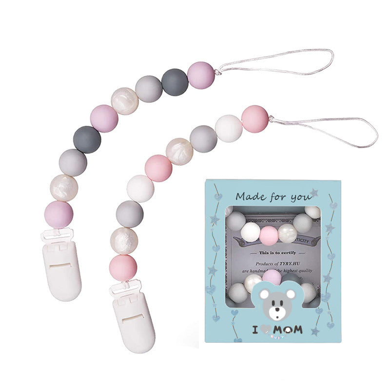 Silicone Pacifier Clip & Teether Toy
