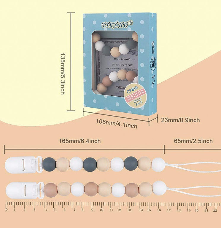 Silicone Pacifier Clip & Teether Toy