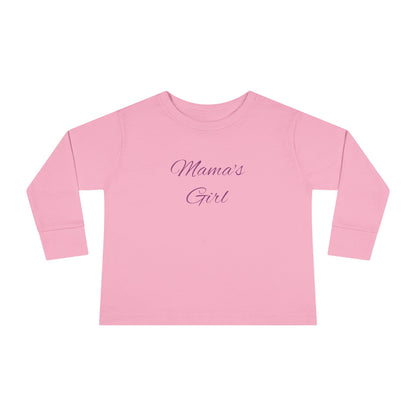 Mama's Girl Toddler Long Sleeve Tee | Cute Kids Shirt, Baby Apparel, Family Matching Outfit, Gift for New Moms, Everyday Wear