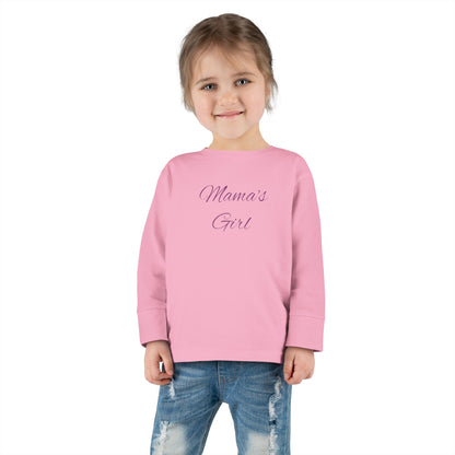 Mama's Girl Toddler Long Sleeve Tee | Cute Kids Shirt, Baby Apparel, Family Matching Outfit, Gift for New Moms, Everyday Wear